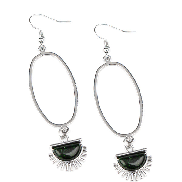 Sol Purpose ~ Green Earrings