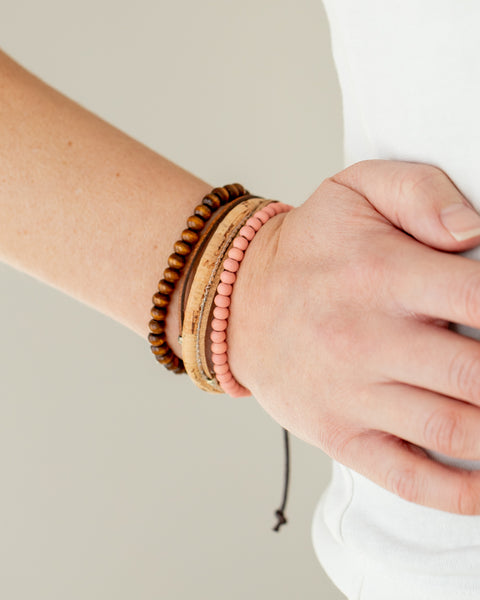STACK To Basics ~ Pink Bracelet