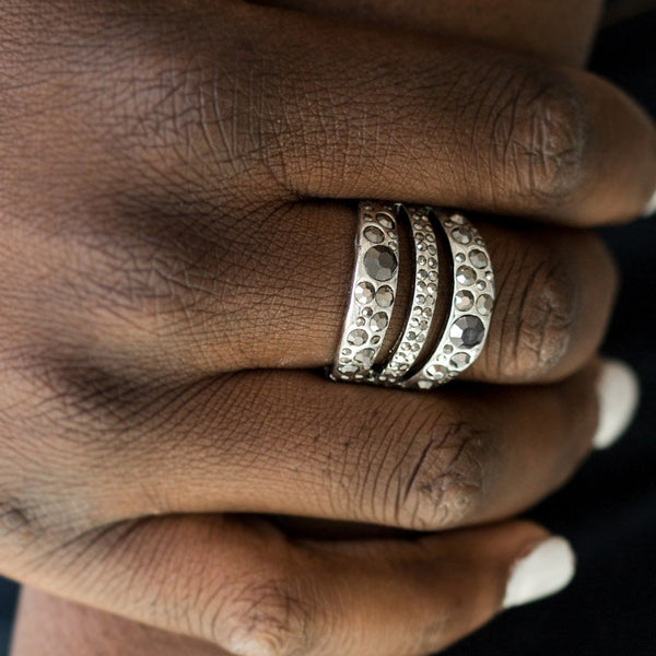 Stacks On Stacks On Stacks ~ Silver Ring