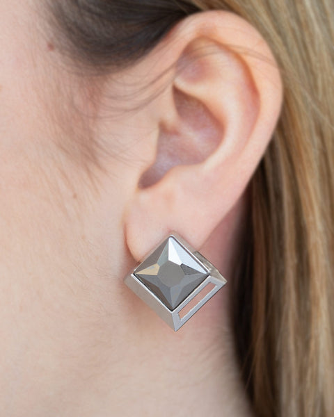Stellar Square ~ Silver Earrings