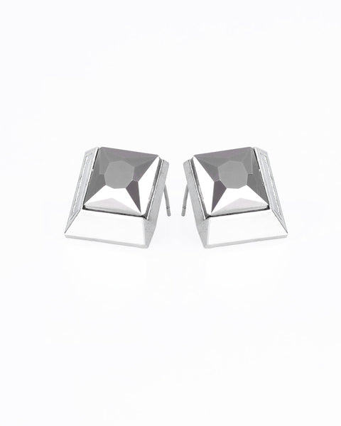 Stellar Square ~ Silver Earrings