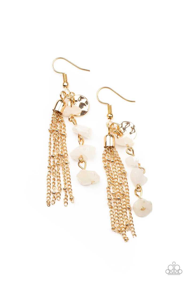 Stone Sensation ~ Gold Earrings