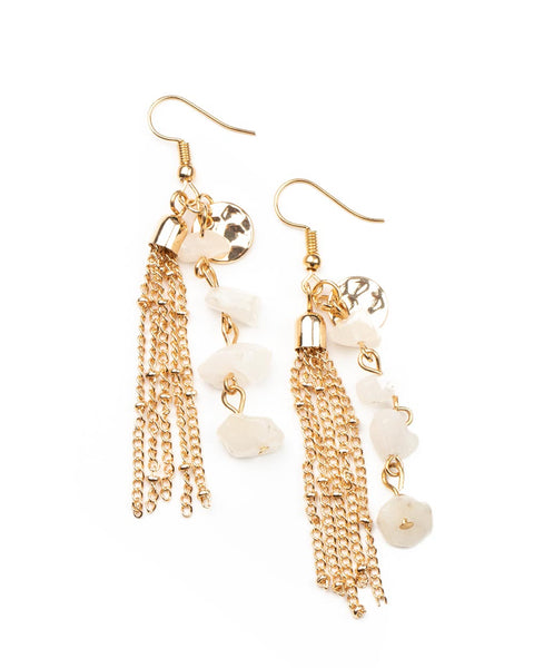 Stone Sensation ~ Gold Earrings