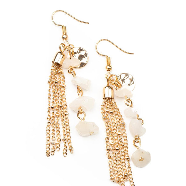 Stone Sensation ~ Gold Earrings