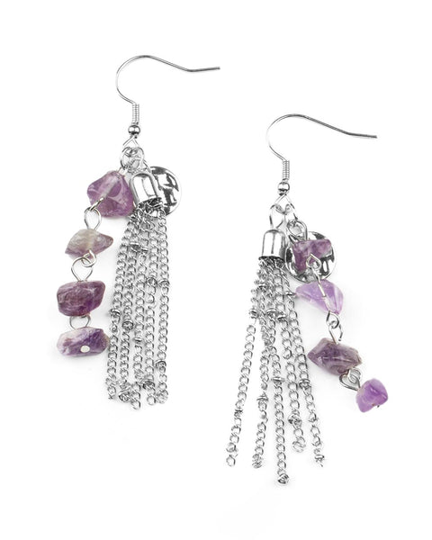 Stone Sensation ~ Purple Earrings