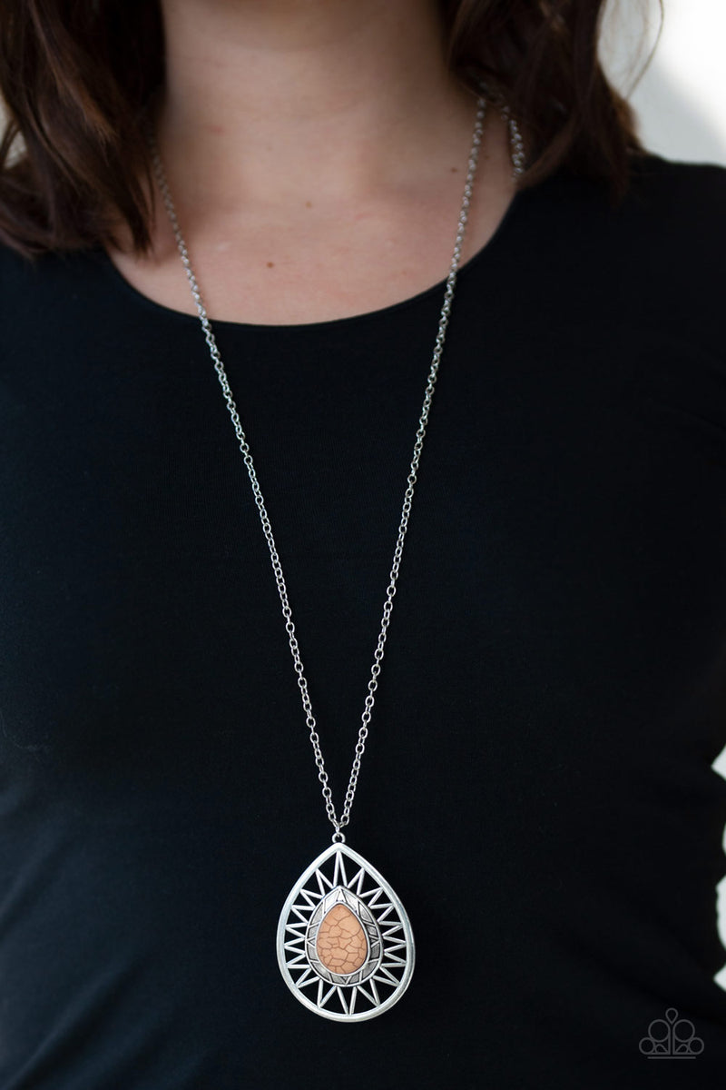 Summer Sunbeam ~ Brown Necklace