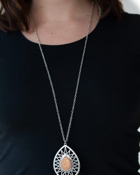 Summer Sunbeam ~ Brown Necklace