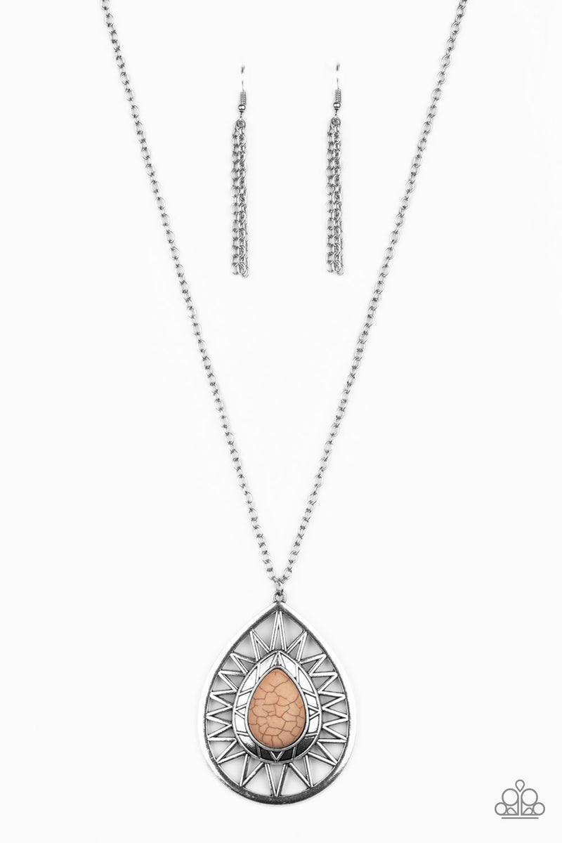 Summer Sunbeam ~ Brown Necklace