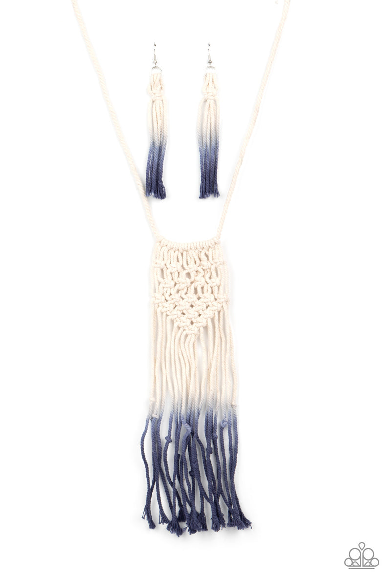Surfin' The Net ~ Blue Necklace