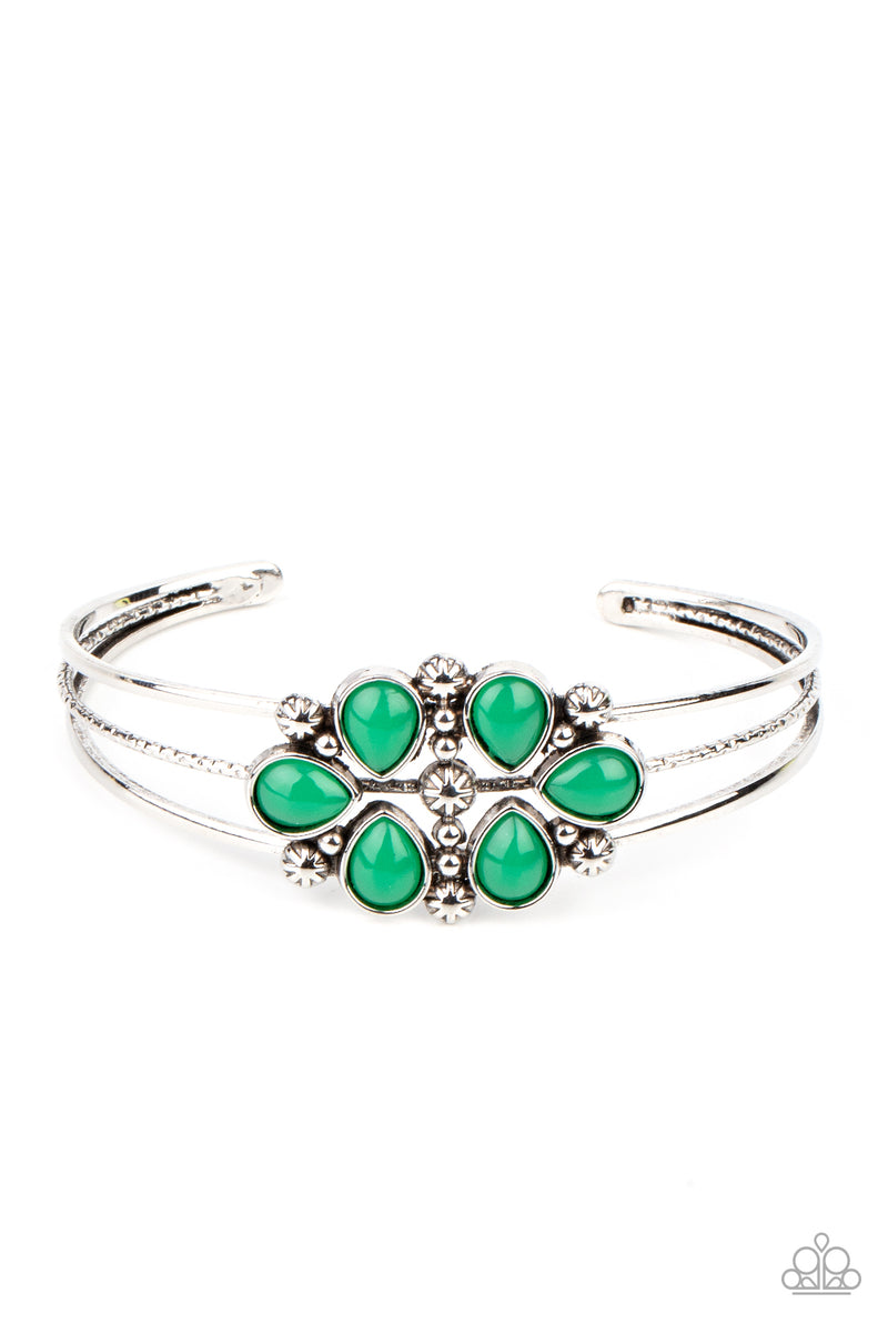 Taj Mahal Meadow ~ Green Bracelet