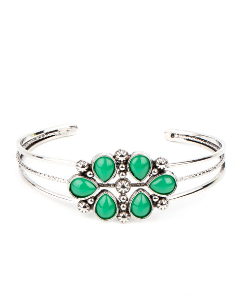 Taj Mahal Meadow ~ Green Bracelet