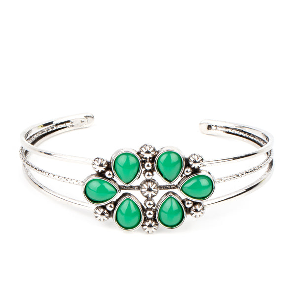 Taj Mahal Meadow ~ Green Bracelet