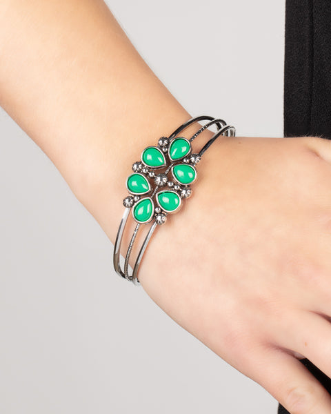 Taj Mahal Meadow ~ Green Bracelet