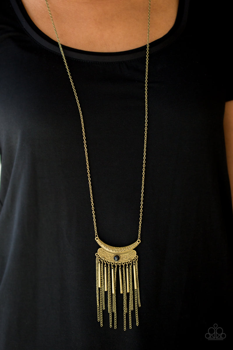 Take Zen ~ Brass Necklace