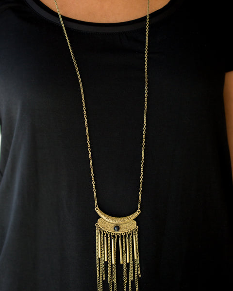Take Zen ~ Brass Necklace