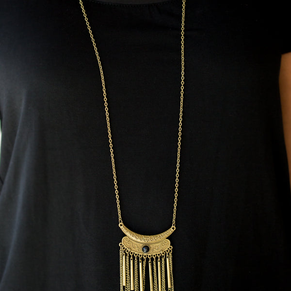Take Zen ~ Brass Necklace