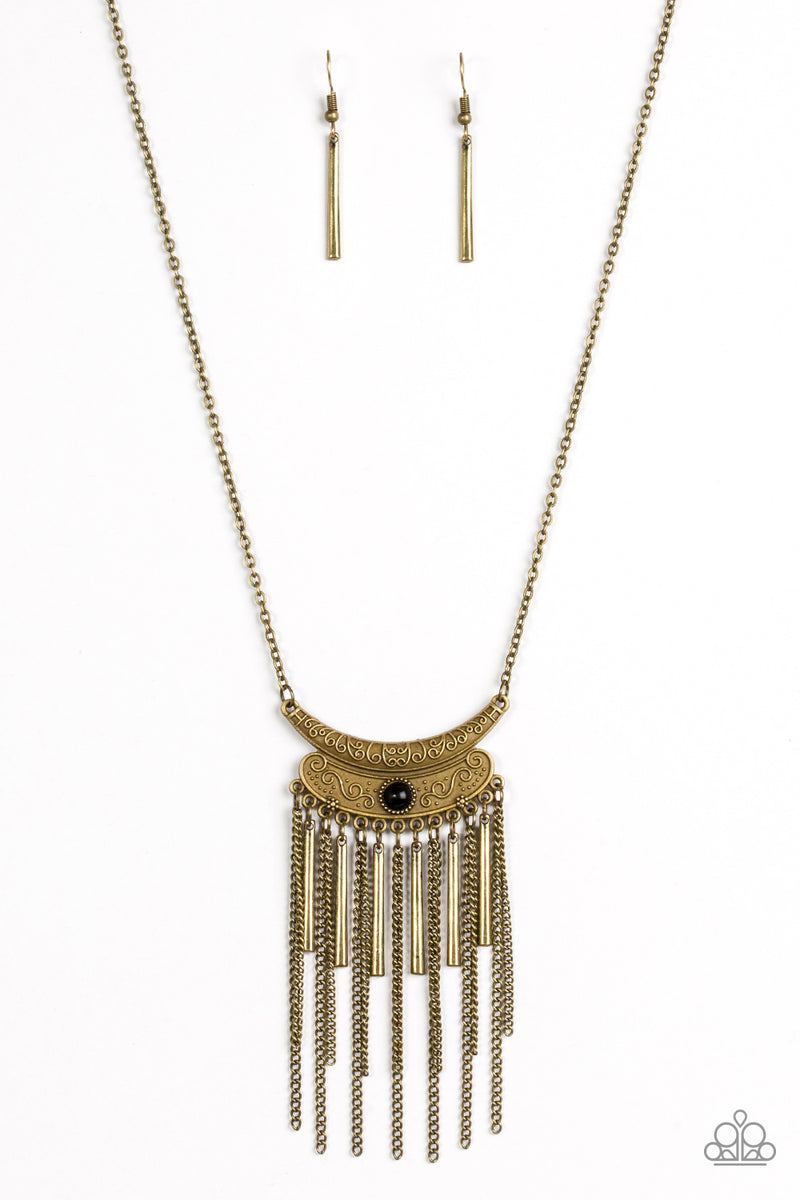 Take Zen ~ Brass Necklace
