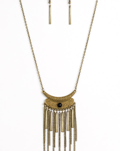 Take Zen ~ Brass Necklace