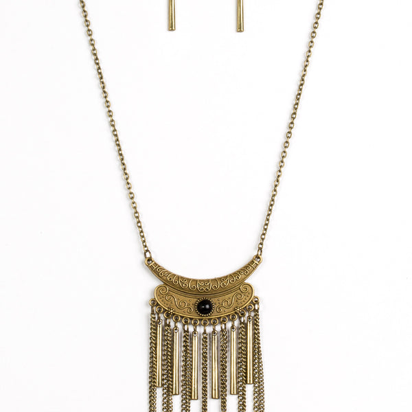 Take Zen ~ Brass Necklace