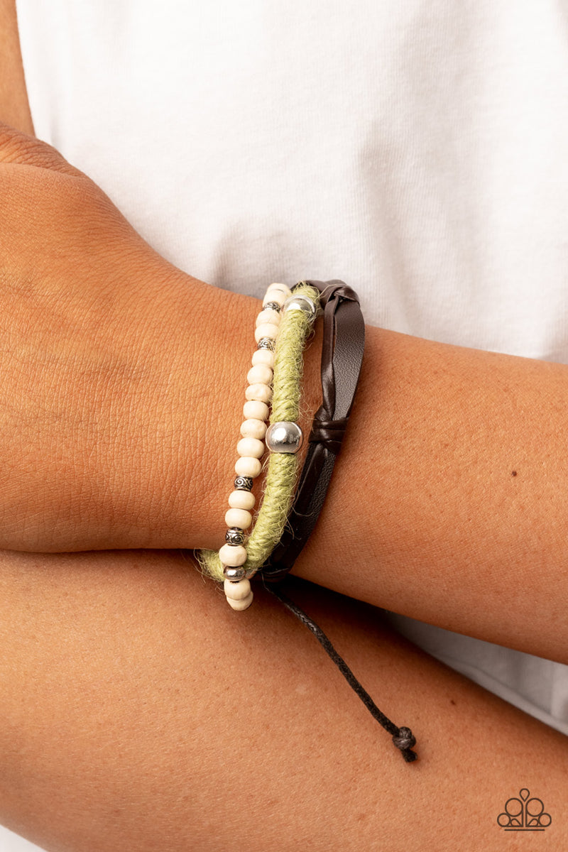 Timber Trail ~ Green Bracelet