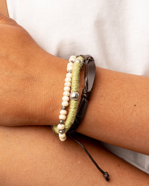 Timber Trail ~ Green Bracelet