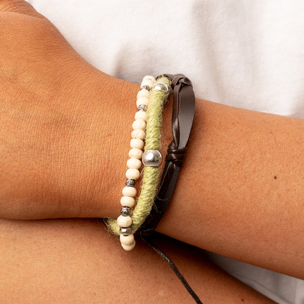 Timber Trail ~ Green Bracelet