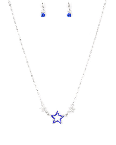 United We Sparkle ~ Blue Necklace