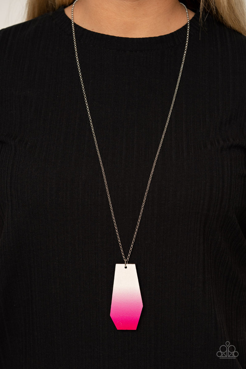 Watercolor Skies ~ Pink Necklace