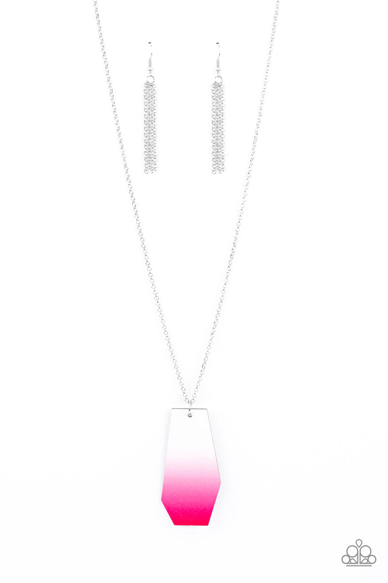 Watercolor Skies ~ Pink Necklace
