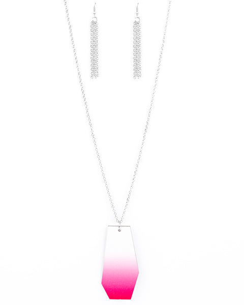 Watercolor Skies ~ Pink Necklace
