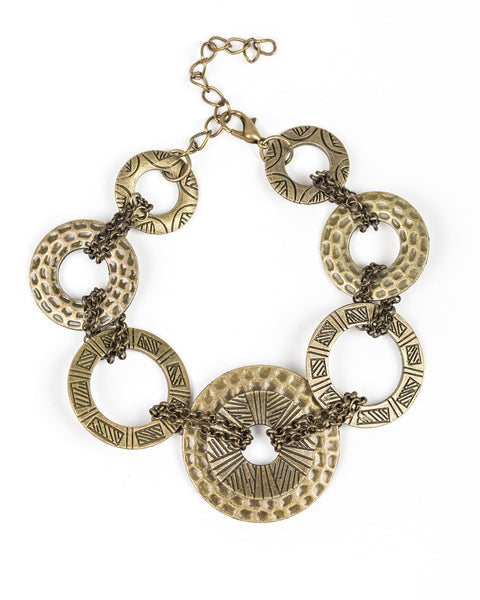 Way Wild ~ Brass Bracelet