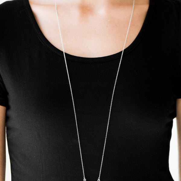 Wayward Winds ~ Silver Long Necklace