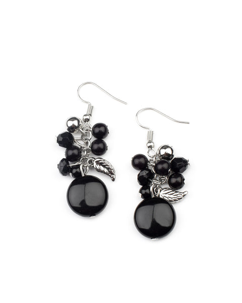 Whimsically Musical ~ Black Earrings