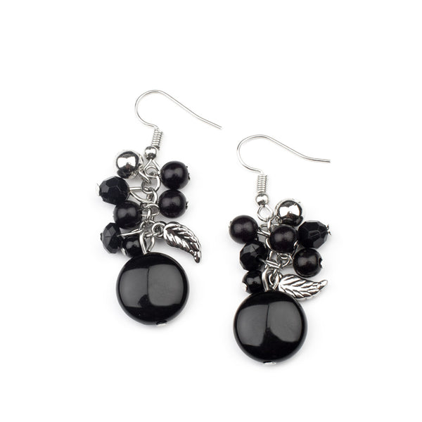 Whimsically Musical ~ Black Earrings
